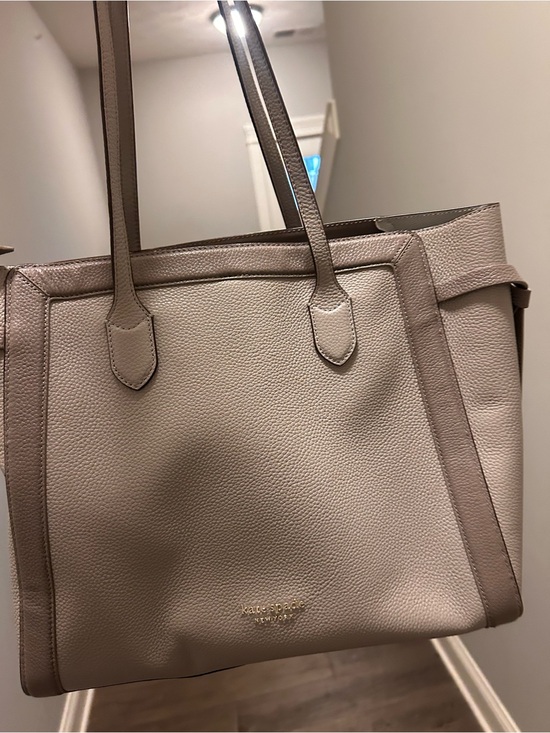 kate spade Handbags - kate spade Pebbled Leather Tote in Taupe